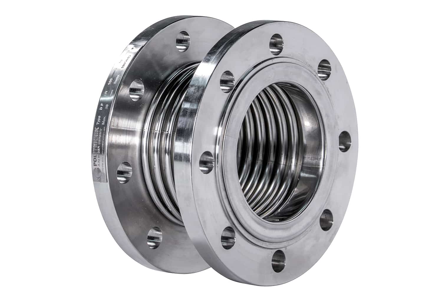Floating flanged expansion joints